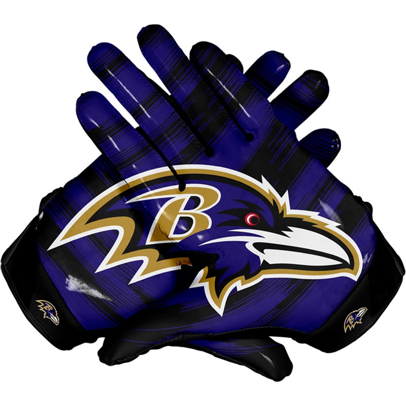 Baltimore Ravens Football Gloves