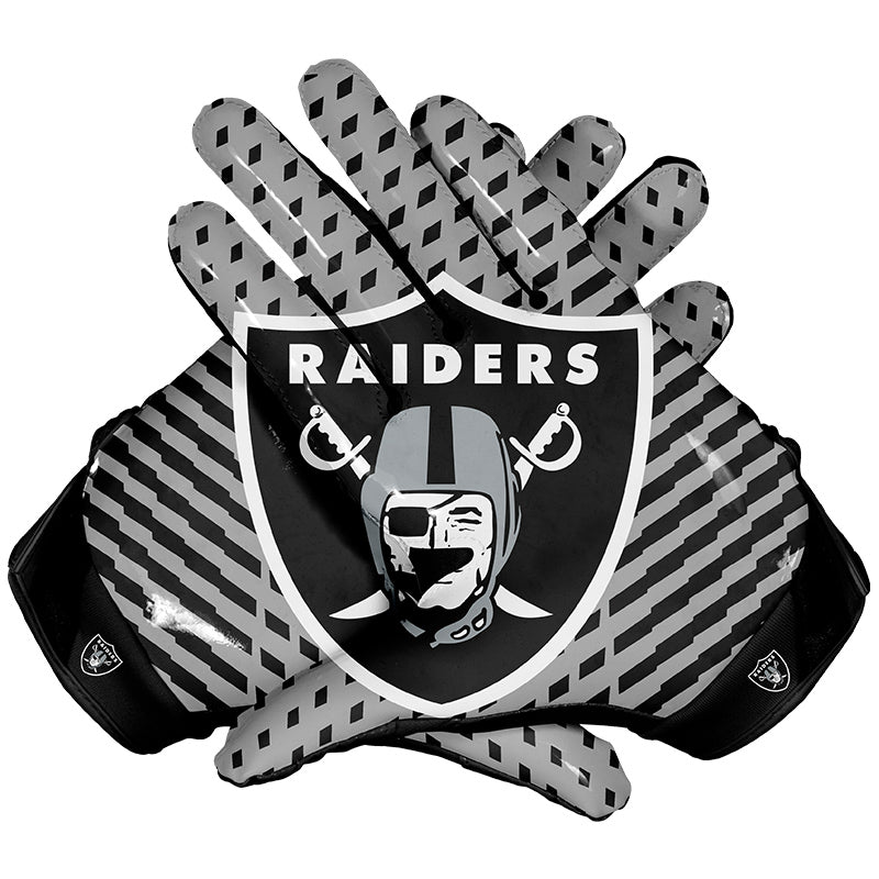 Las Vegas Raiders NFL Football Team Logo Stretch Gloves