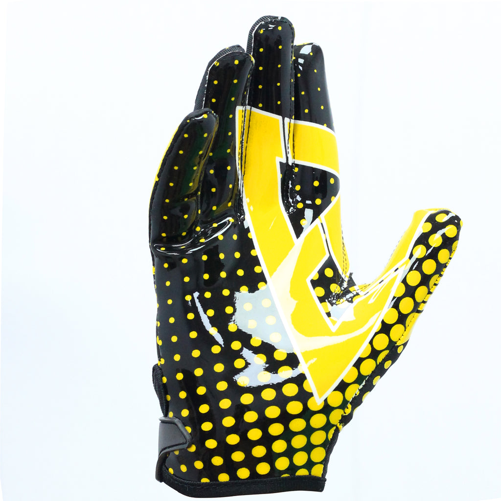 Smiley Youth Football Gloves - NFL Gloves - Wide Receiver Gloves