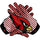 Pair of Arizona Cardinals NFL football gloves featuring team logo and colors, designed for fans and athletes, with a secure fit and durable grip.
