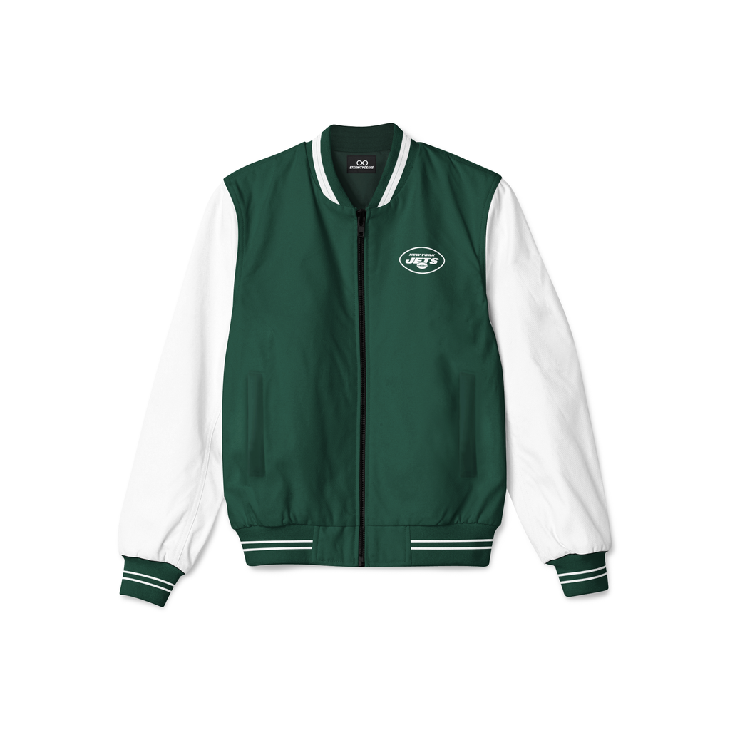 New York Jets, bomber jacket,jacket,nfl,jersey,varsity jacket,