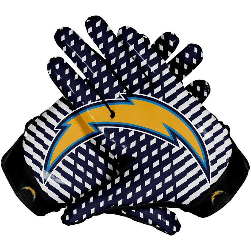 Los Angeles Chargers Football Gloves