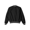 Stylish Oakland Raiders bomber jacket with front zipper, ribbed cuffs, and soft inner lining for casual streetwear style