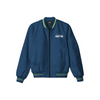 Stylish Seattle Seahawks bomber jacket with front zipper, ribbed cuffs, and soft inner lining for casual streetwear style.