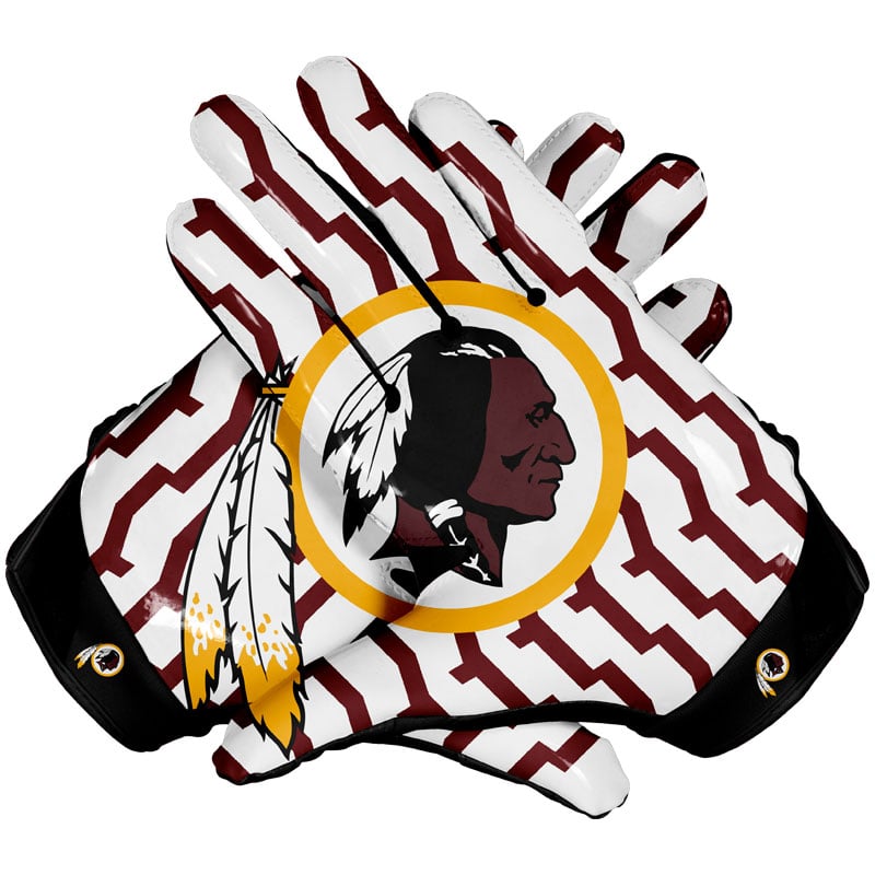 Washington Redskins Football Gloves