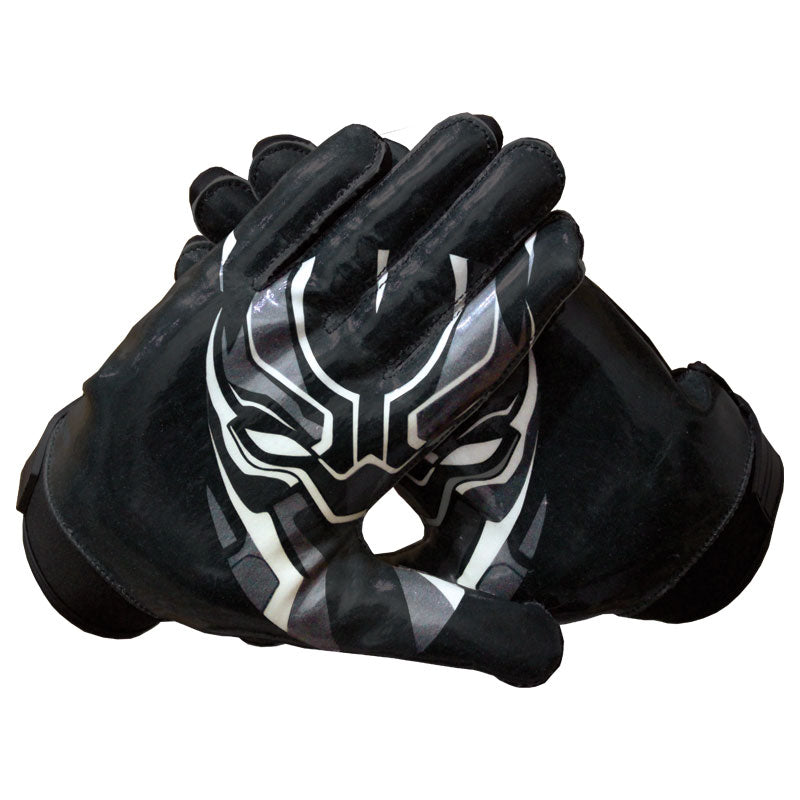 black panther american football gloves